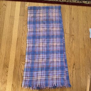Large Plaid Lavender Blanket Scarf